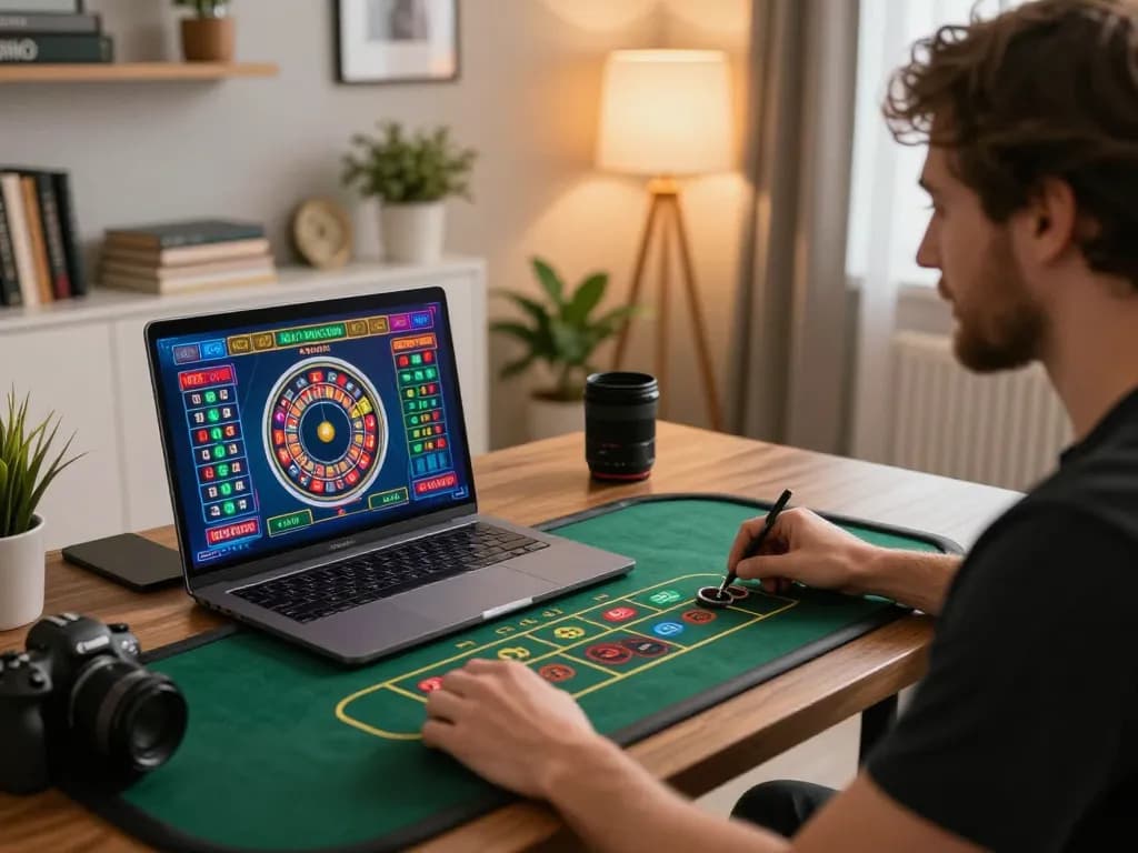 Player engaging in live roulette on mk8 gaming platform, showcasing the thrill of online betting