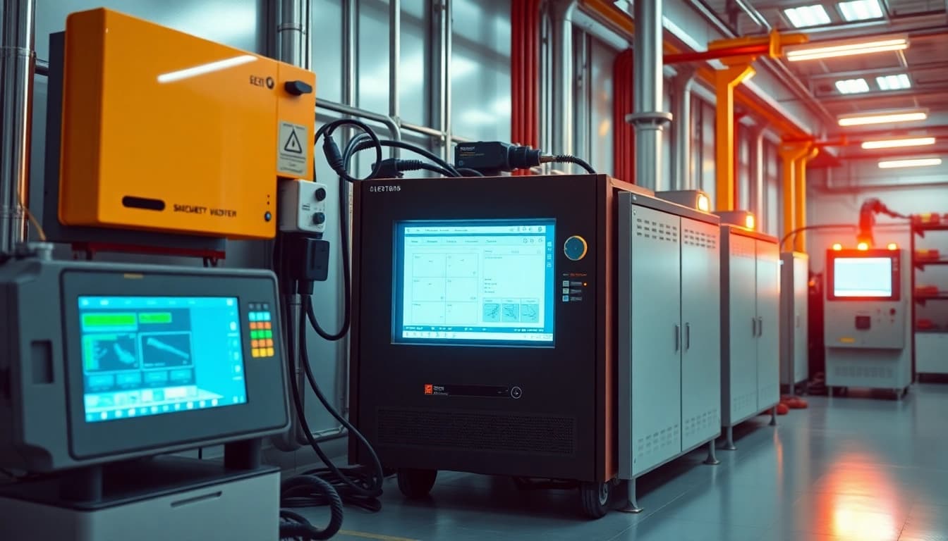 DGUV V3 Prüfung mit einem Techniker, der elektrische Geräte sicher inspiziert und testet.