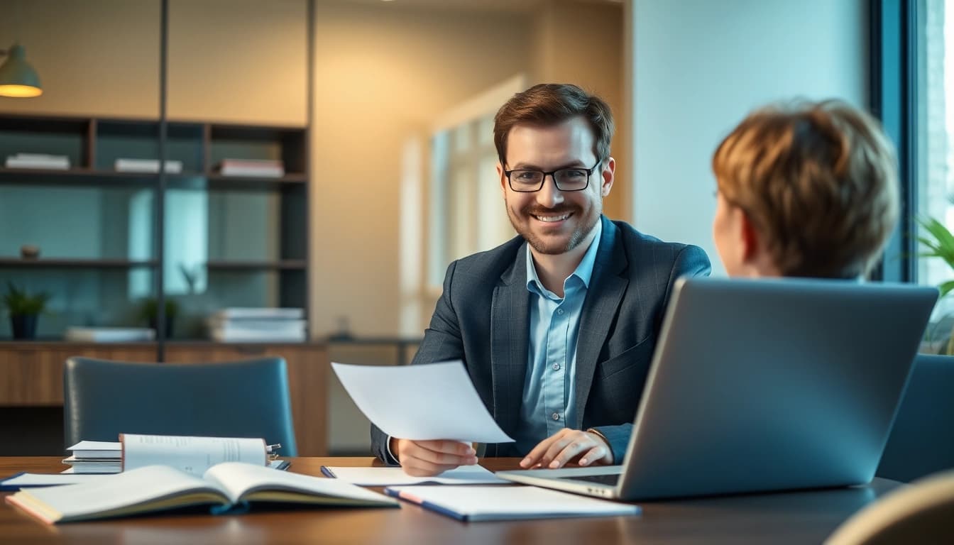 Headhunter Braunschweig berät Kandidaten in einem professionellen Umfeld.