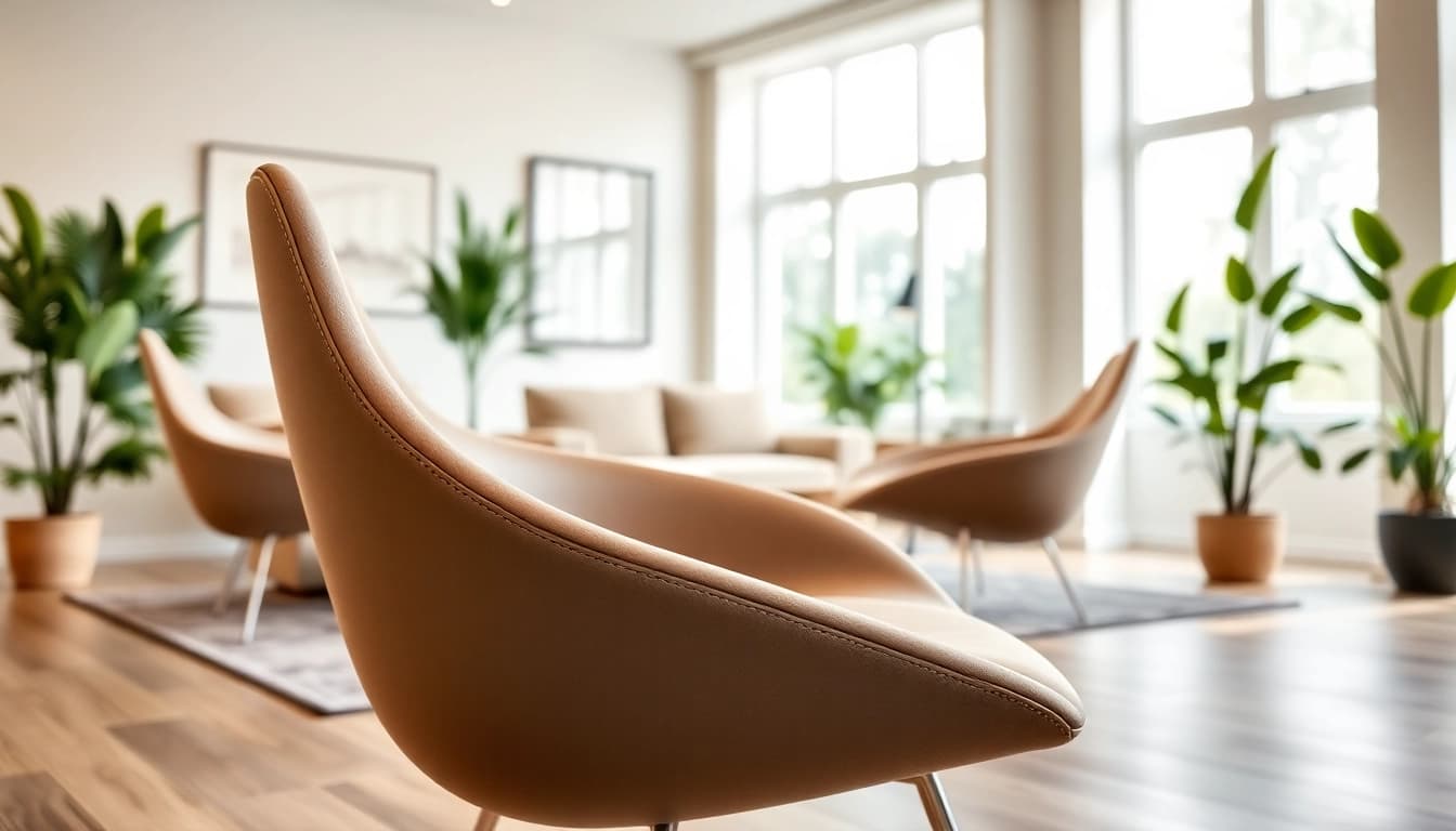 Refurbished Vitra chair featured in an elegant modern interior, showcasing design and comfort.