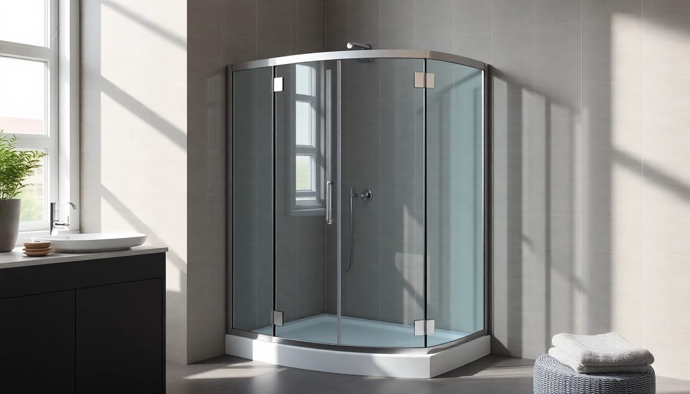 Installieren Sie die hochwertige duschkabine 80x80 eckeinstieg in einem modernen Badezimmer.
