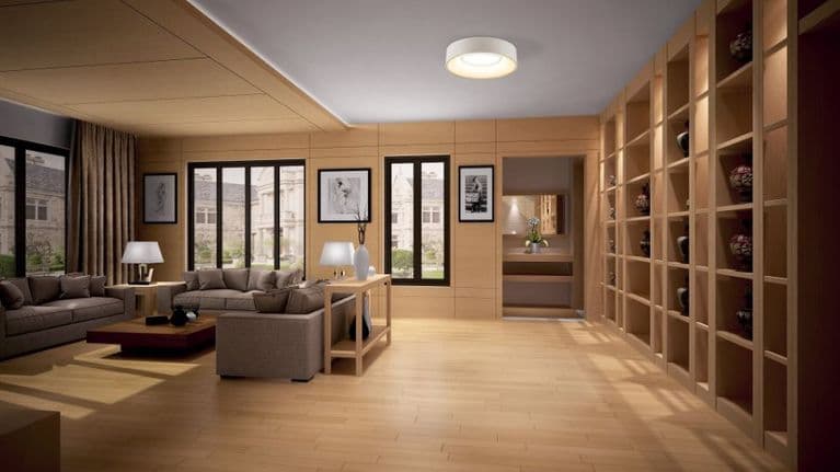Minimalistische Lampe für niedrige Decke für ein modernes Ambiente