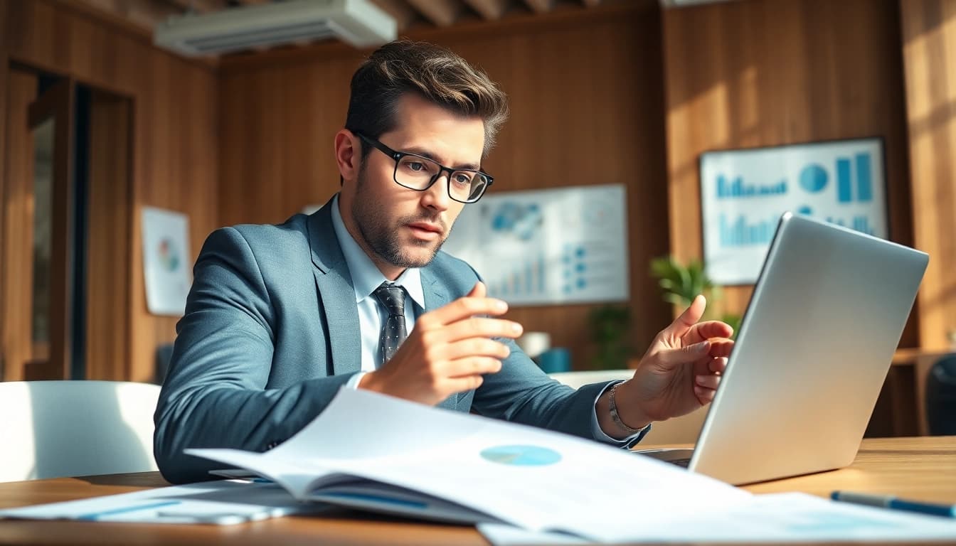 Headhunter Schweiz bietet professionelle Beratung in einem modernen Büro an.