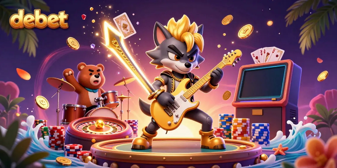 Experience winning moments at debet casino with wild rock star characters and energetic game elements.