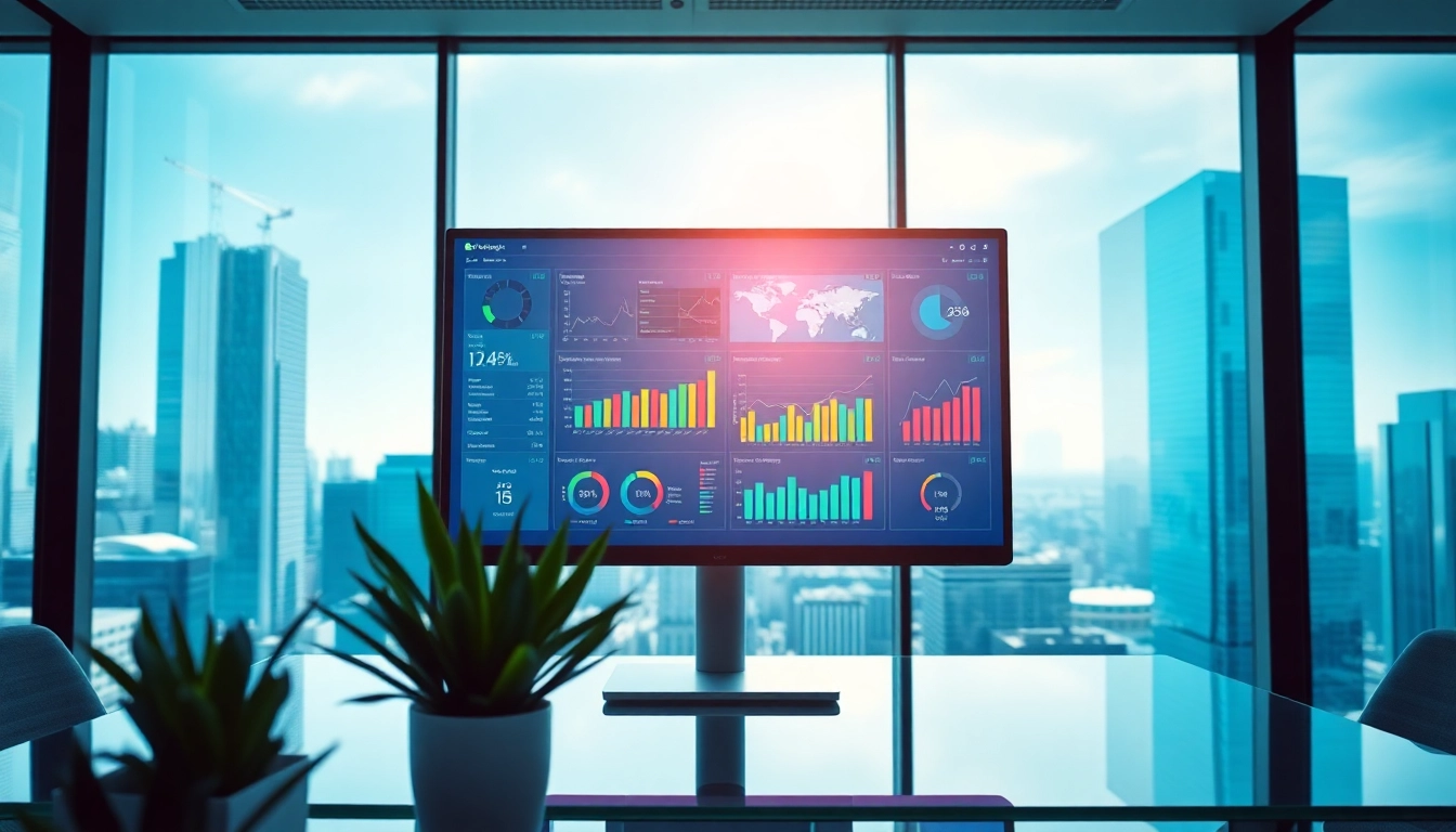 Evodrop Beobachter in einem modernen Büro mit analytischen Daten und interaktiven Grafiken.