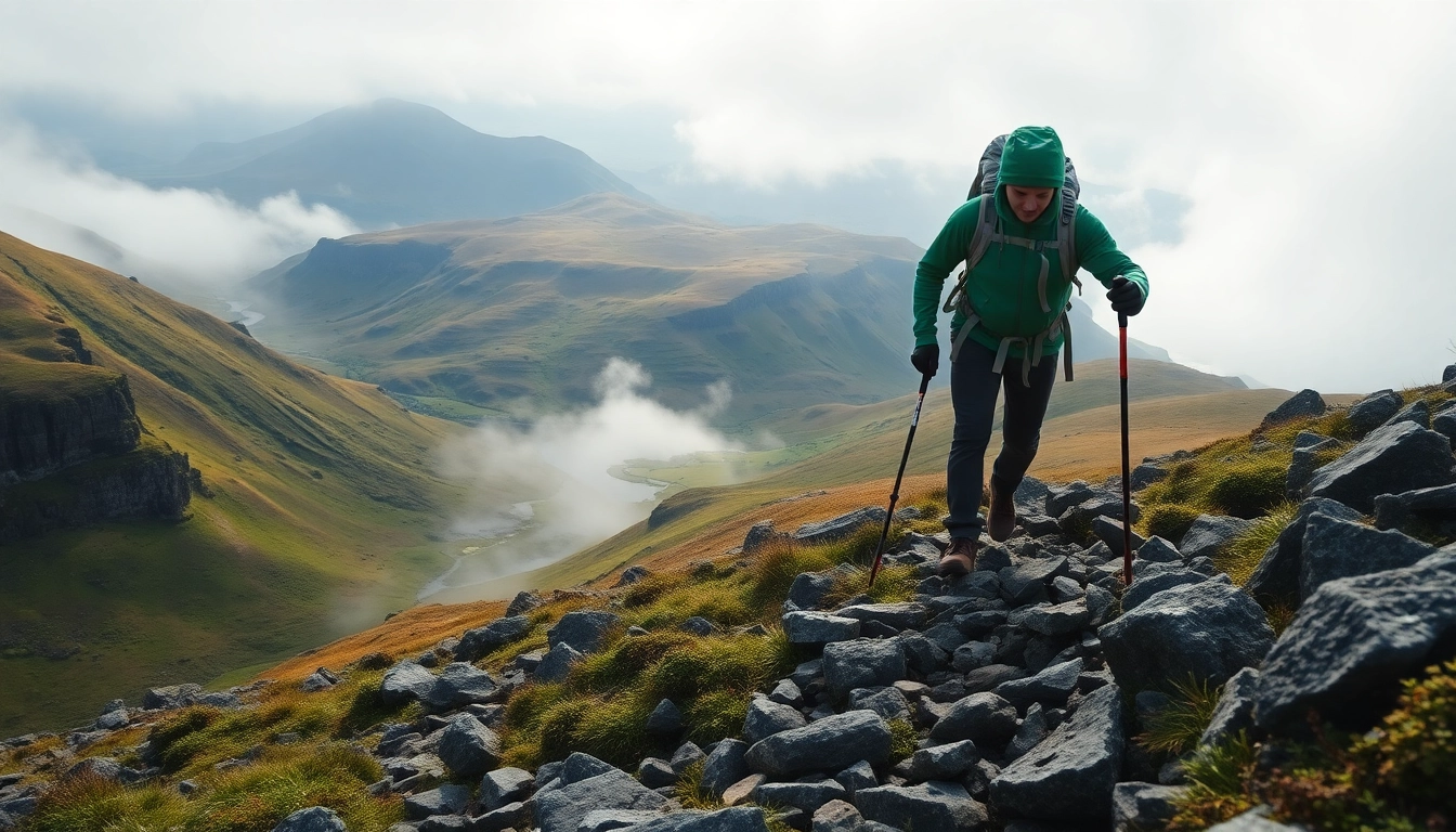 Kerry Way Irland: Aktiver Wanderer auf dem malerischen Weg mit atemberaubenden Ausblicken