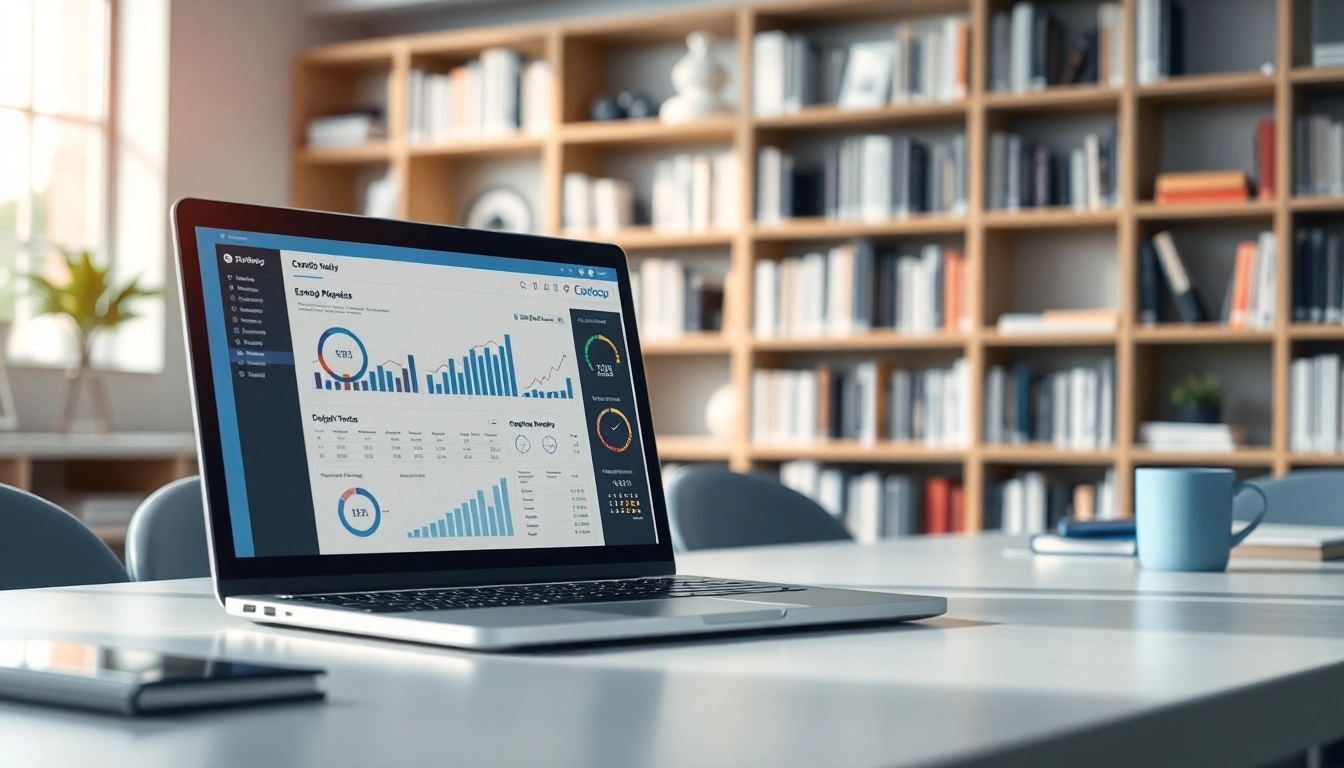 Evodrop Beobachter liefert wertvolle Datenanalysen in einem modernen Büro mit Laptop und Grafiken.