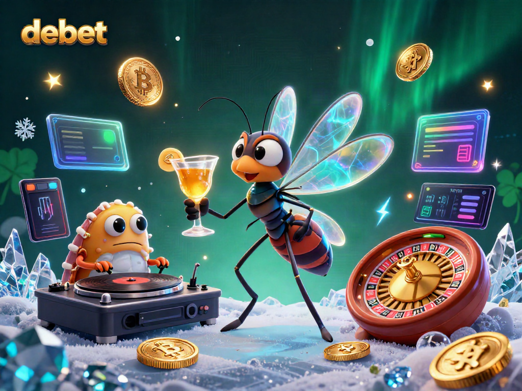 Experience debet betting excitement with a vibrant 3D illustration featuring playful gaming elements.