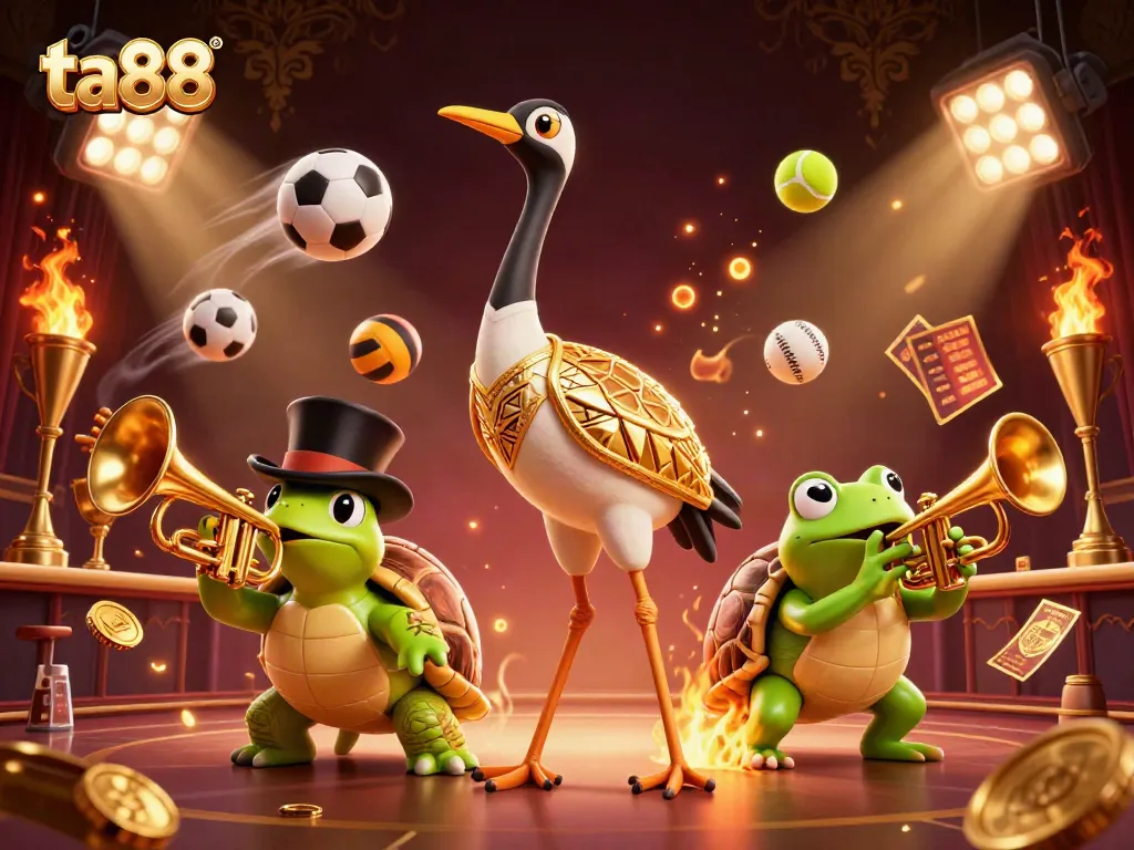 Experience the thrilling action of ta88 with dynamic sports elements and vibrant casino visuals.