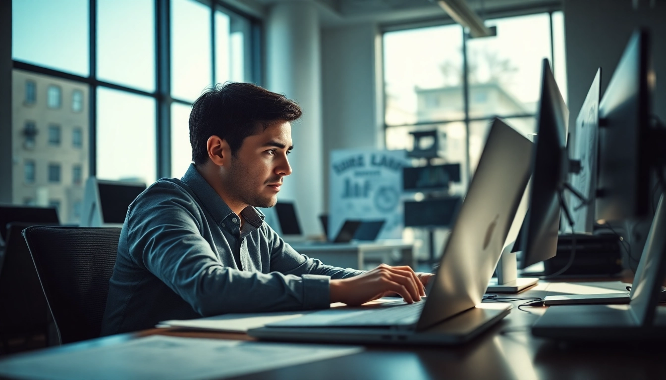 Der Headhunter Ingenieure analysiert Lebensläufe in einem modernen Büro.