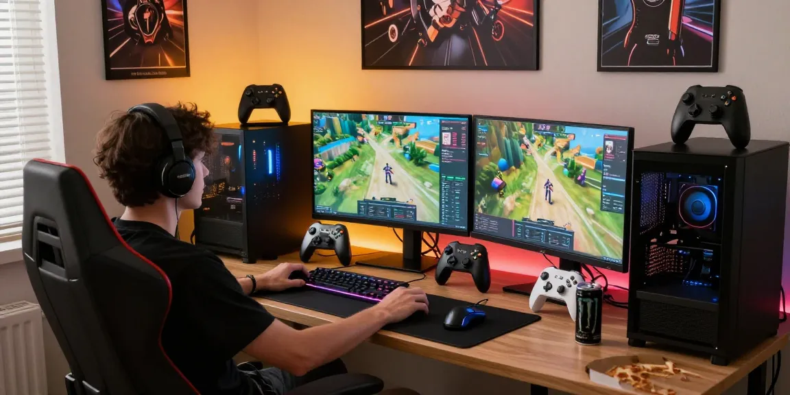 Gamer showcasing the best PC controller ohne Drift in a stylish gaming setup.