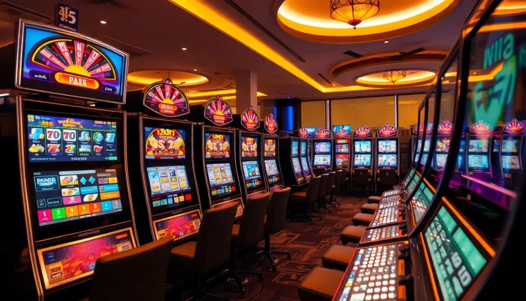 Spielen Sie Casino Online mit attraktiven Spielautomaten in einem einladenden Ambiente.