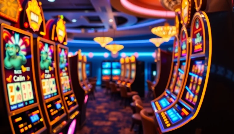Experience casino ohne limit in a vibrant gaming environment with bright slot machines and engaging graphics.