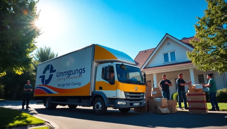 Professionals from the umzugsunternehmen saarbrücken efficiently loading a moving truck.