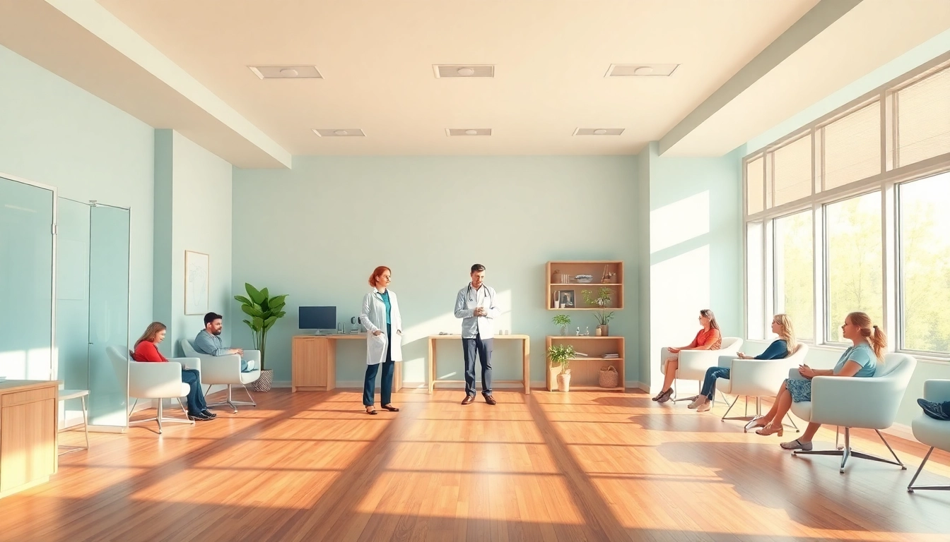 Experience therapeutic care from a dedicated chiropractor near me, showcasing a welcoming clinic with patients receiving personalized treatments.