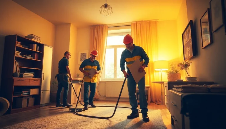 Entrümpelung Wien: Professionelles Team bei der Möbelräumung in einer Wiener Wohnung.