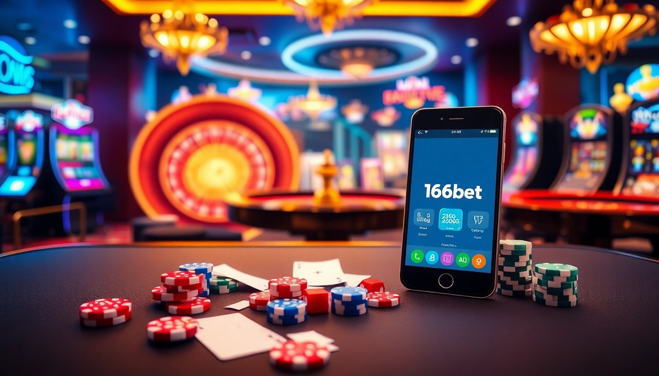 Experience the luxury of gaming with the 166bet App at a vibrant online casino.