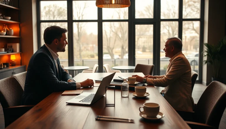 Strategic meeting by a Headhunter Gastronomie with restaurant professionals, showcasing collaboration.