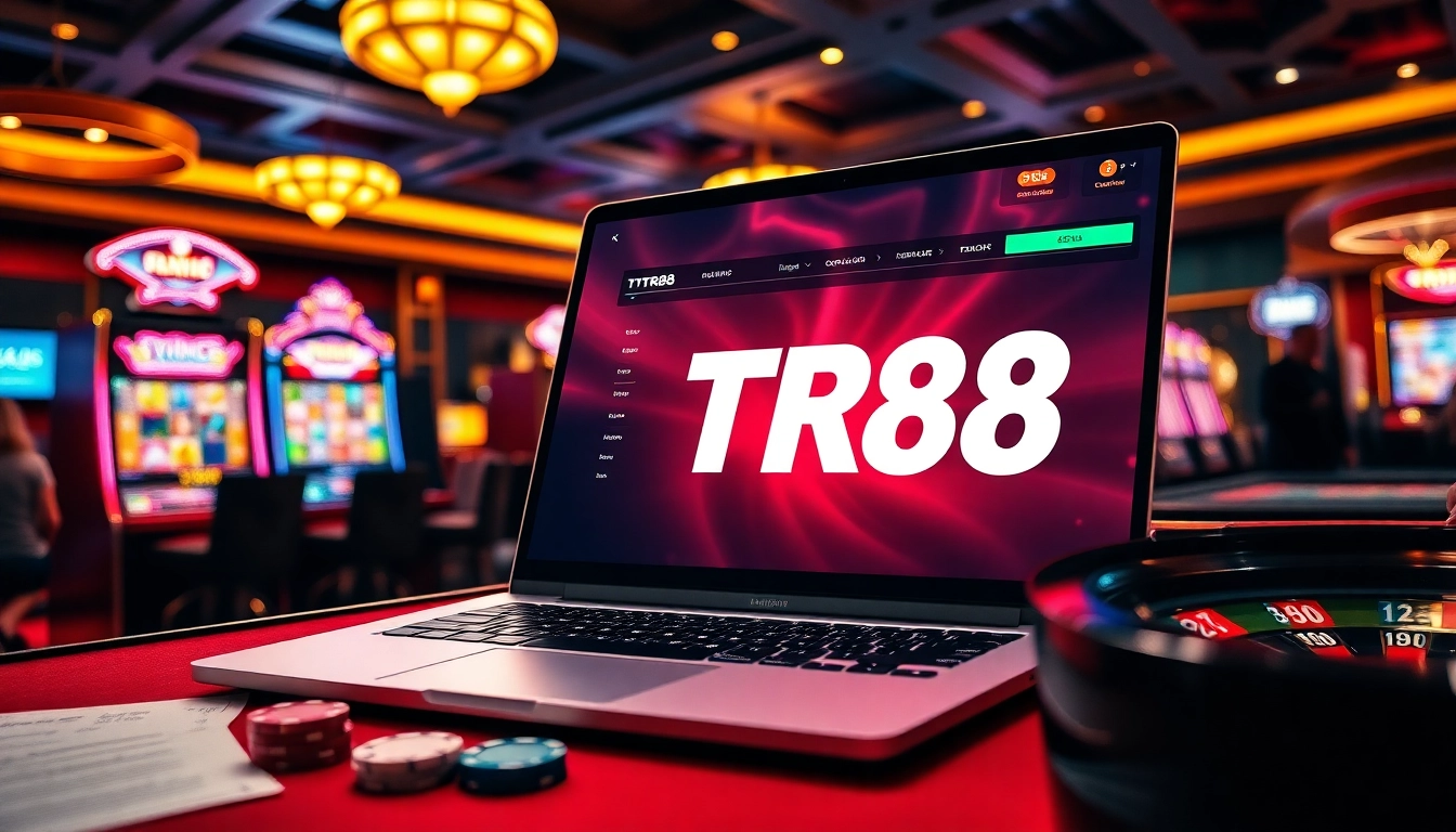 Experience the excitement of online gaming at https://tr88.bio/ with lively casino tables and slot machines.