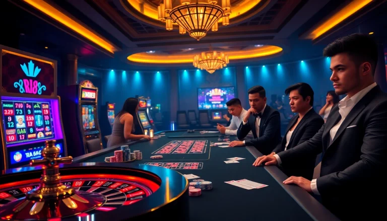 Experience the thrill of RR88 casino with engaging gameplay at vibrant gaming tables.