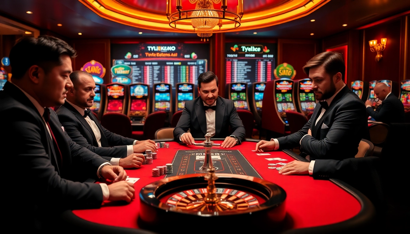 Tylekeo.asia enhancing online gambling experience at a high-stakes poker table.