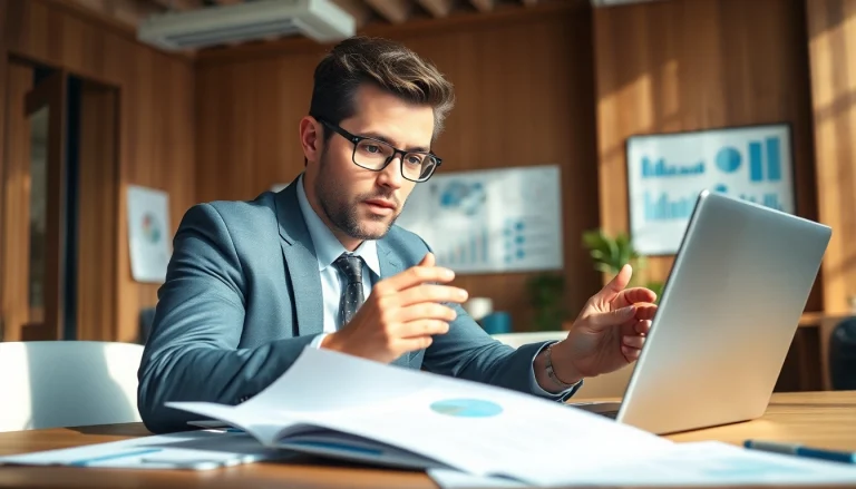 Headhunter Schweiz bietet professionelle Beratung in einem modernen Büro an.