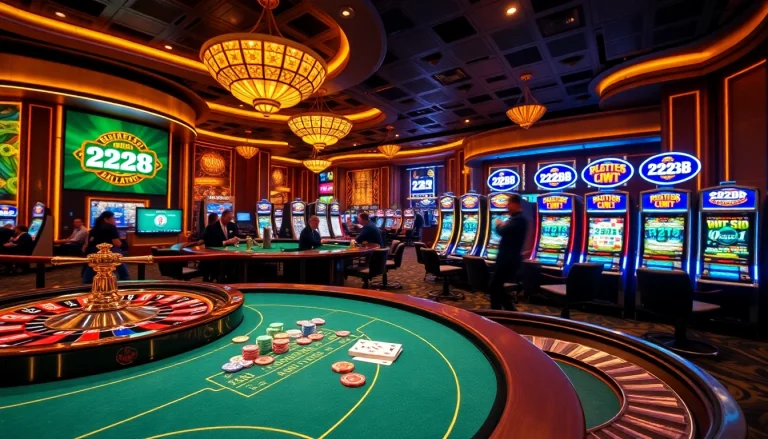 Players enjoy the thrill of a luxe casino experience with 222BD gaming tables and exciting betting options.
