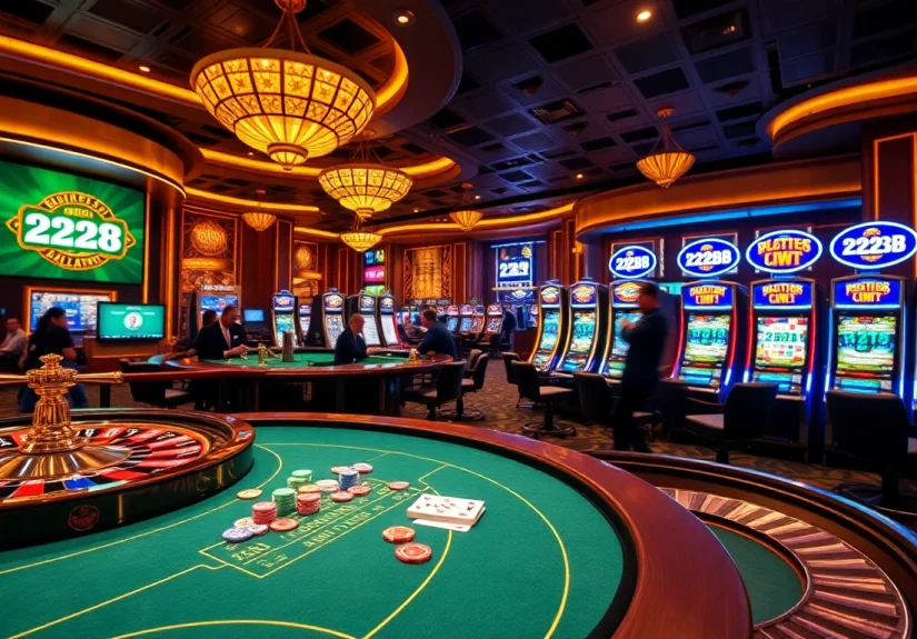 Players enjoy the thrill of a luxe casino experience with 222BD gaming tables and exciting betting options.