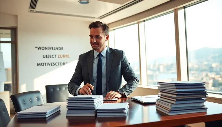 Headhunter Schweiz berät Kunden in einem modernen Büro mit Aussicht auf Zürich