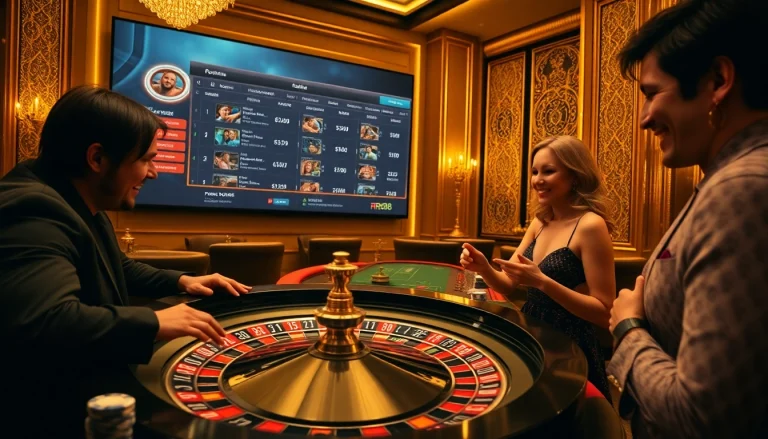Engaging in high-stakes gambling at RR88 Casino with poker chips and roulette wheel.
