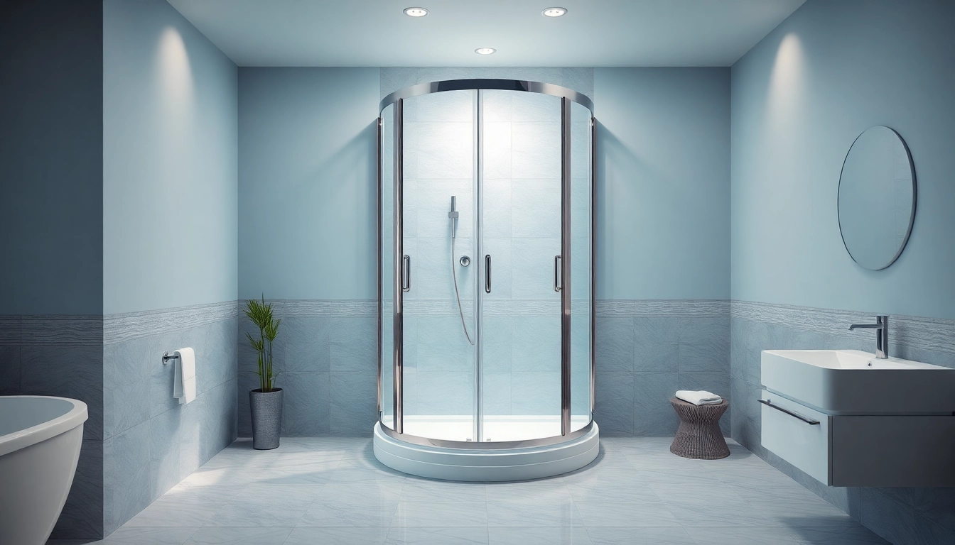 Elegante Duschkabine 80x80 Eckeinstieg in modernem Badezimmer-Design.