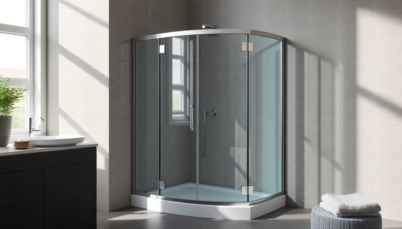 Installieren Sie die hochwertige duschkabine 80x80 eckeinstieg in einem modernen Badezimmer.