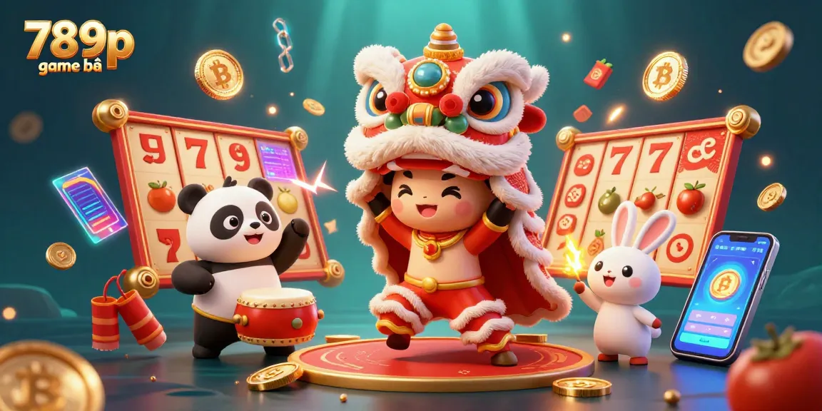 Experience the thrill of 789p game bài with an exciting lion dance and dynamic casino elements.