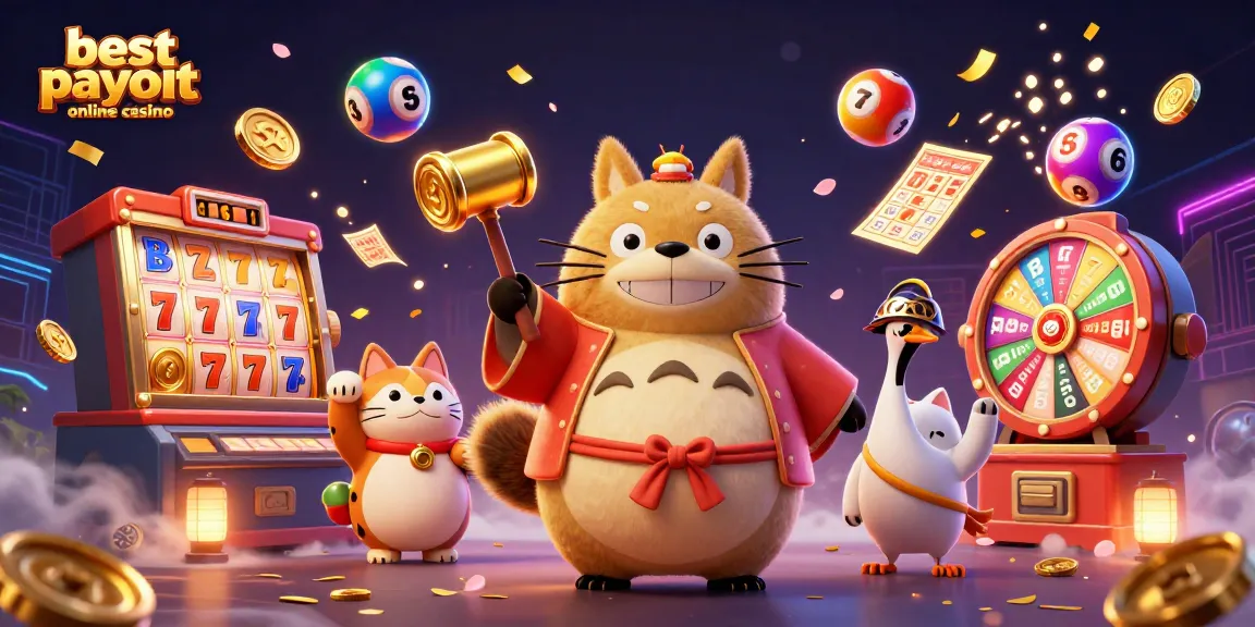 Experience winning moments at the best payout online casino with dynamic slots and playful characters.