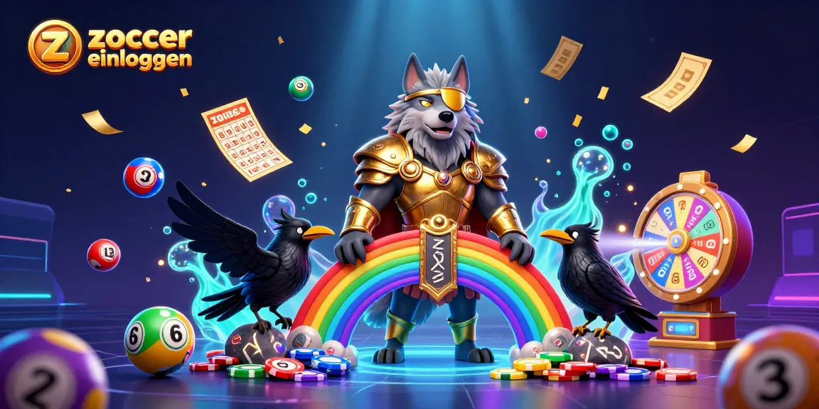 Erleben Sie das Zoccer Casino mit lebendigen Lotterieelementen und einem mythischen Wolf.